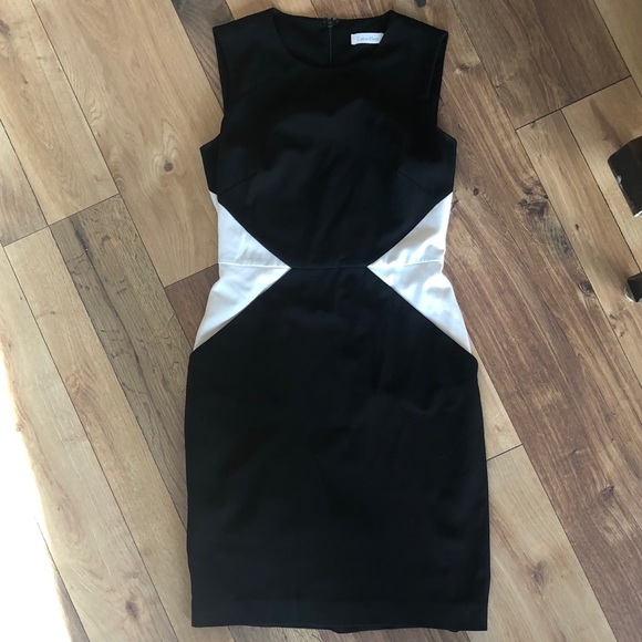 Calvin Klein Dresses & Skirts - 2/20 EUC Calvin Klein black and white pencil dress